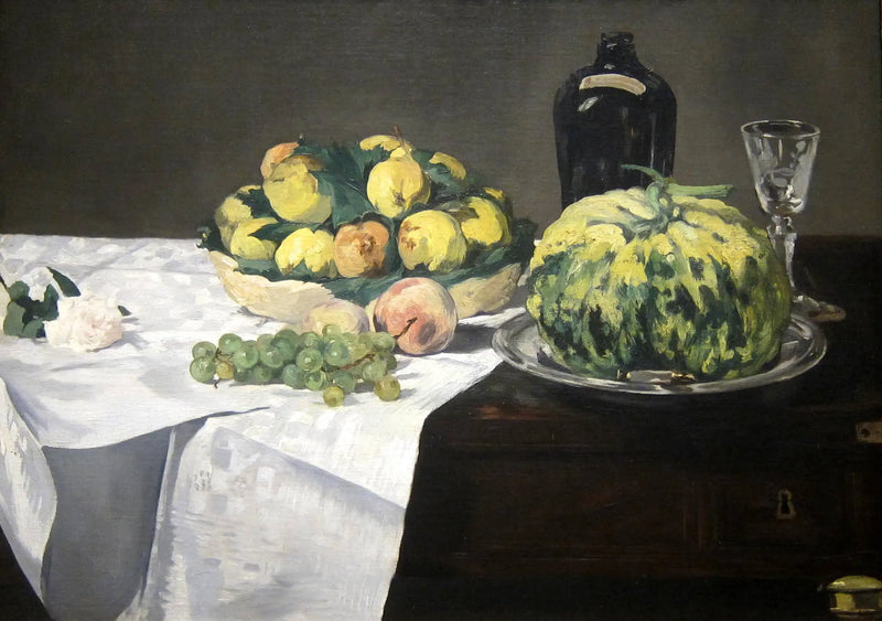 Natura morta con melone e pesche - Édouard Manet