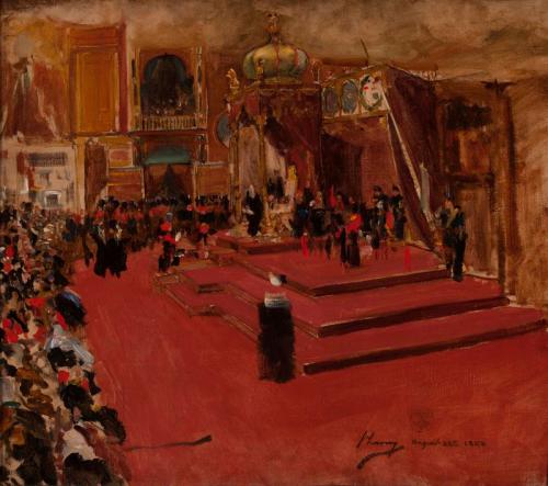 Étude pour « La visite de la reine Victoria à l'Exposition internationale de Glasgow » - John Lavery