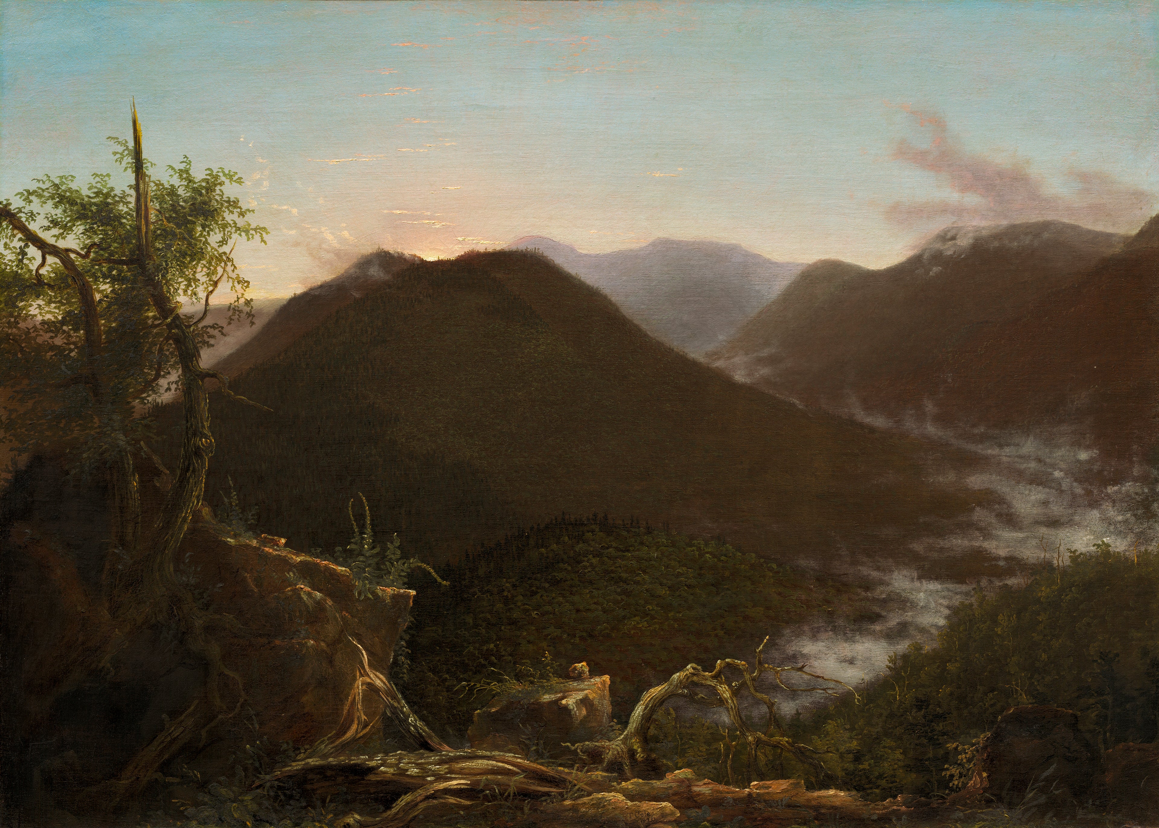 Lever de soleil dans les Catskill Mountains - Thomas Cole