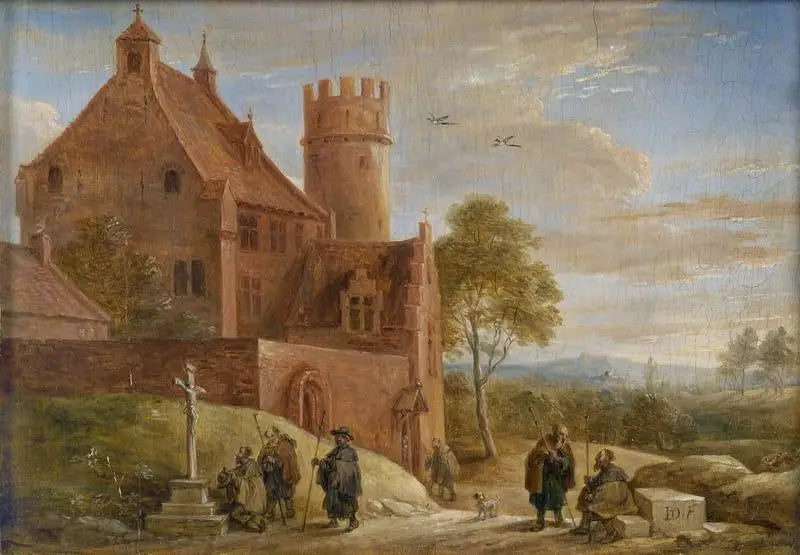 Les pèlerins - David Teniers le Jeune - Alpha Reproduction