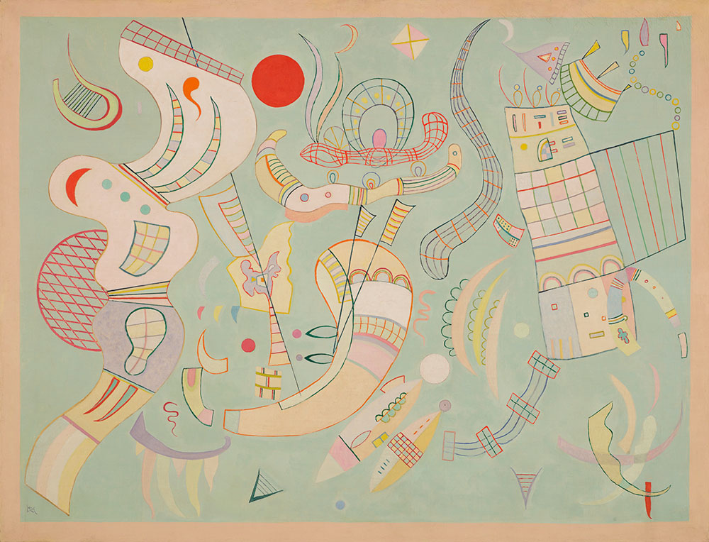 Reproduction du tableau « Tensions Claires - Vassily Kandinsky » par Alpha Reproduction en peinture à l’huile