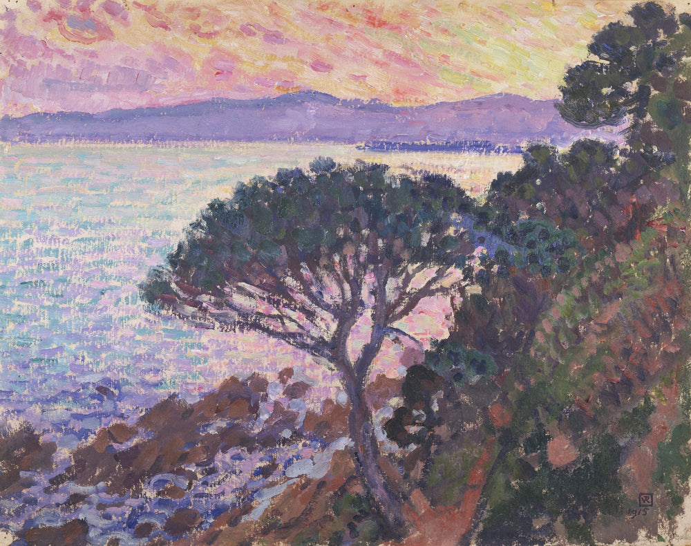 Pin parasol au bord de la mer - Théo van Rysselberghe - Alpha Reproduction