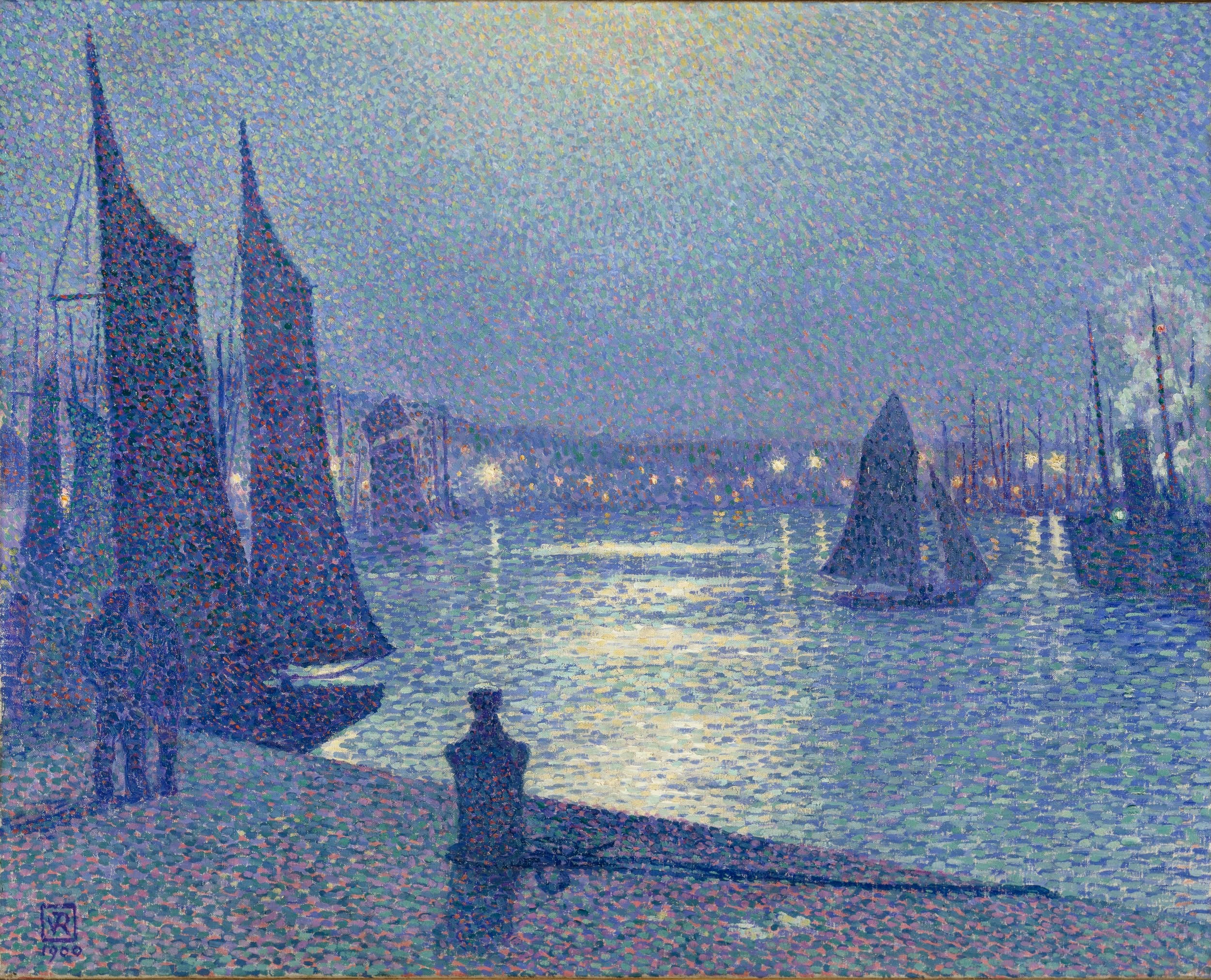 Clair de lune à Boulogne-sur-Mer - Théo van Rysselberghe - Alpha Reproduction