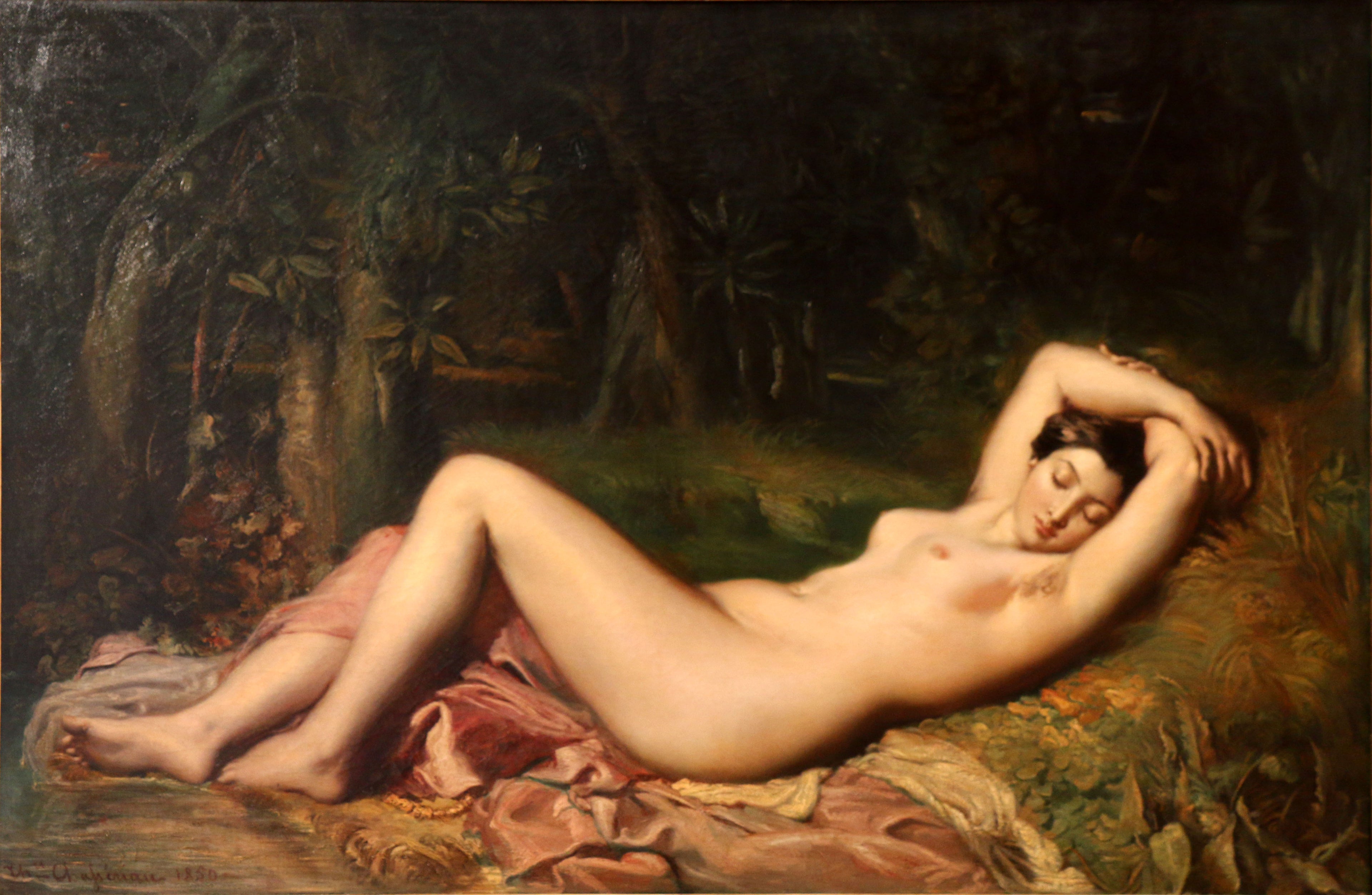 Baigneuse endormie près d’une source - Théodore Chassériau - Alpha Reproduction