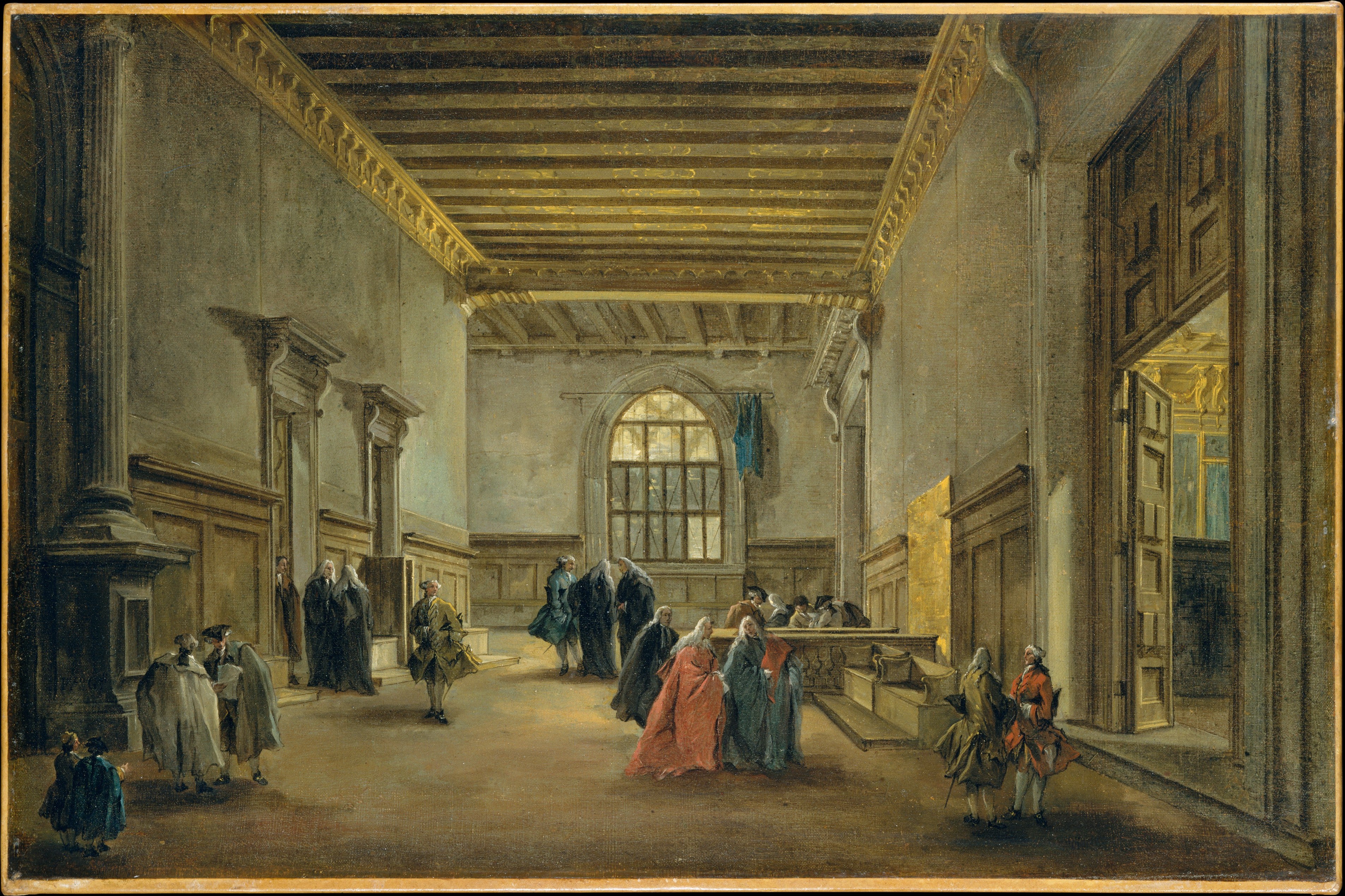 L'Antichambre de la Sala del Maggior Consiglio - Francesco Guardi