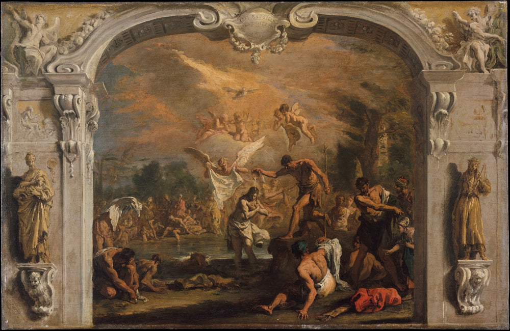 Le baptême du Christ - Sebastiano Ricci - Alpha Reproduction