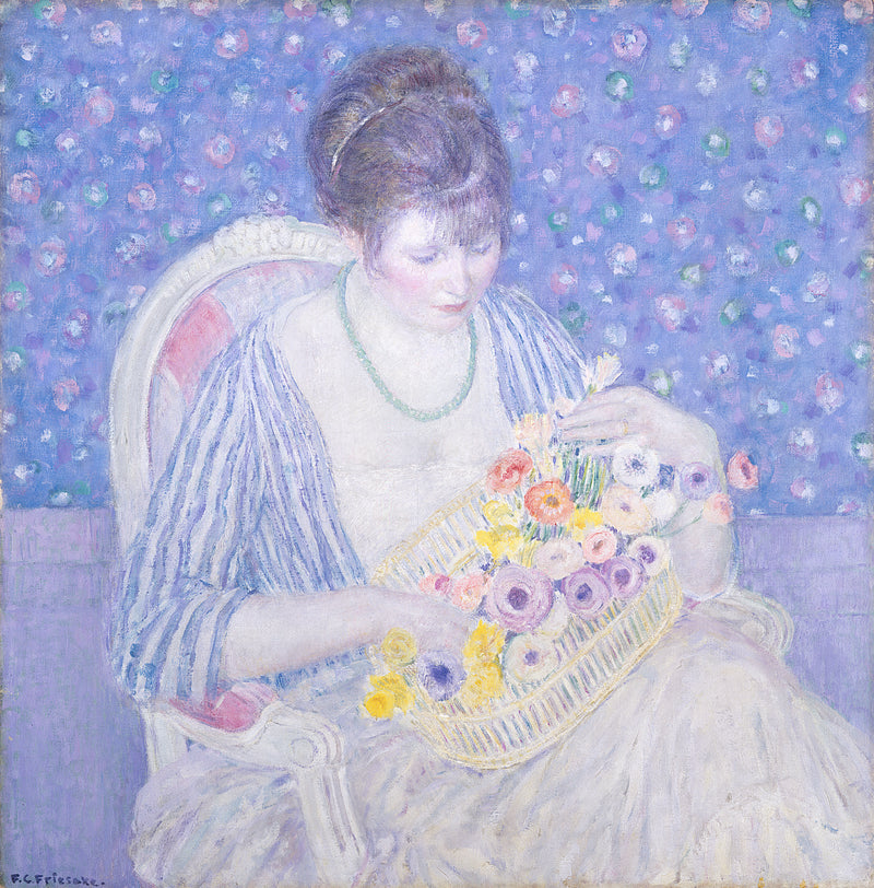 Il cesto di fiori - Frederick Carl Frieseke
