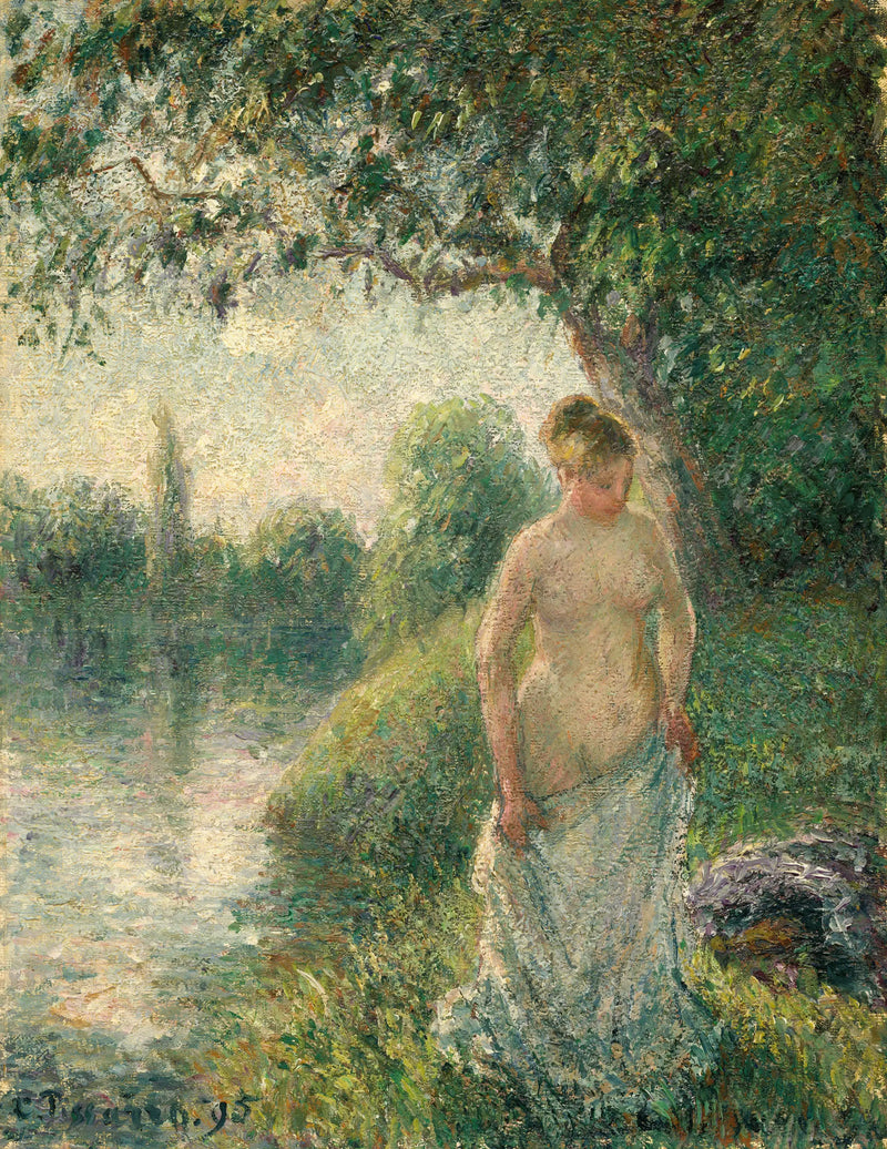 Giovane contadina nuda in piedi - Camille Pissarro