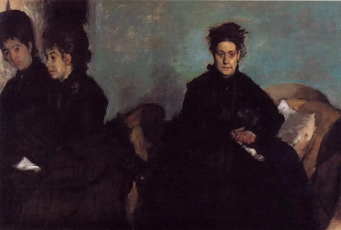 Reproduction du tableau « La Duchesse de Montejasi avec ses filles, Elena et Camilla - Edgar Degas » par Alpha Reproduction en peinture à l’huile