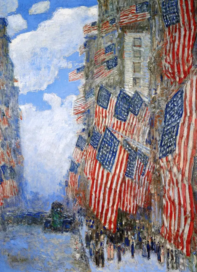 Le 4 juillet 1916 - Childe Hassam - Alpha Reproduction