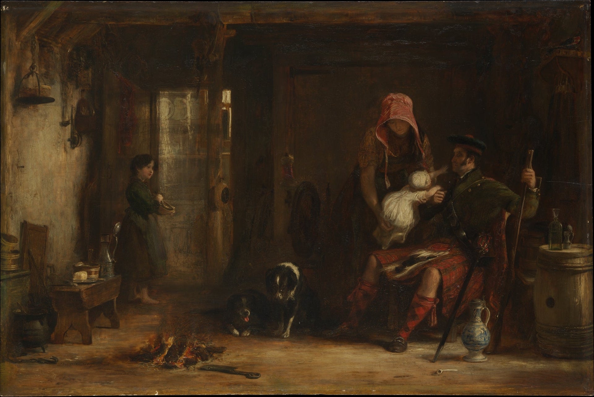 La Famille des Highlands, David Wilkie, 1824, peinture à l’huile