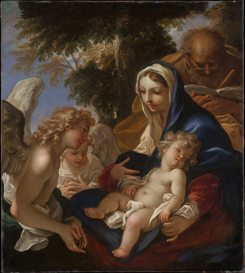 La Sacra Famiglia con gli angeli - Sebastiano Ricci