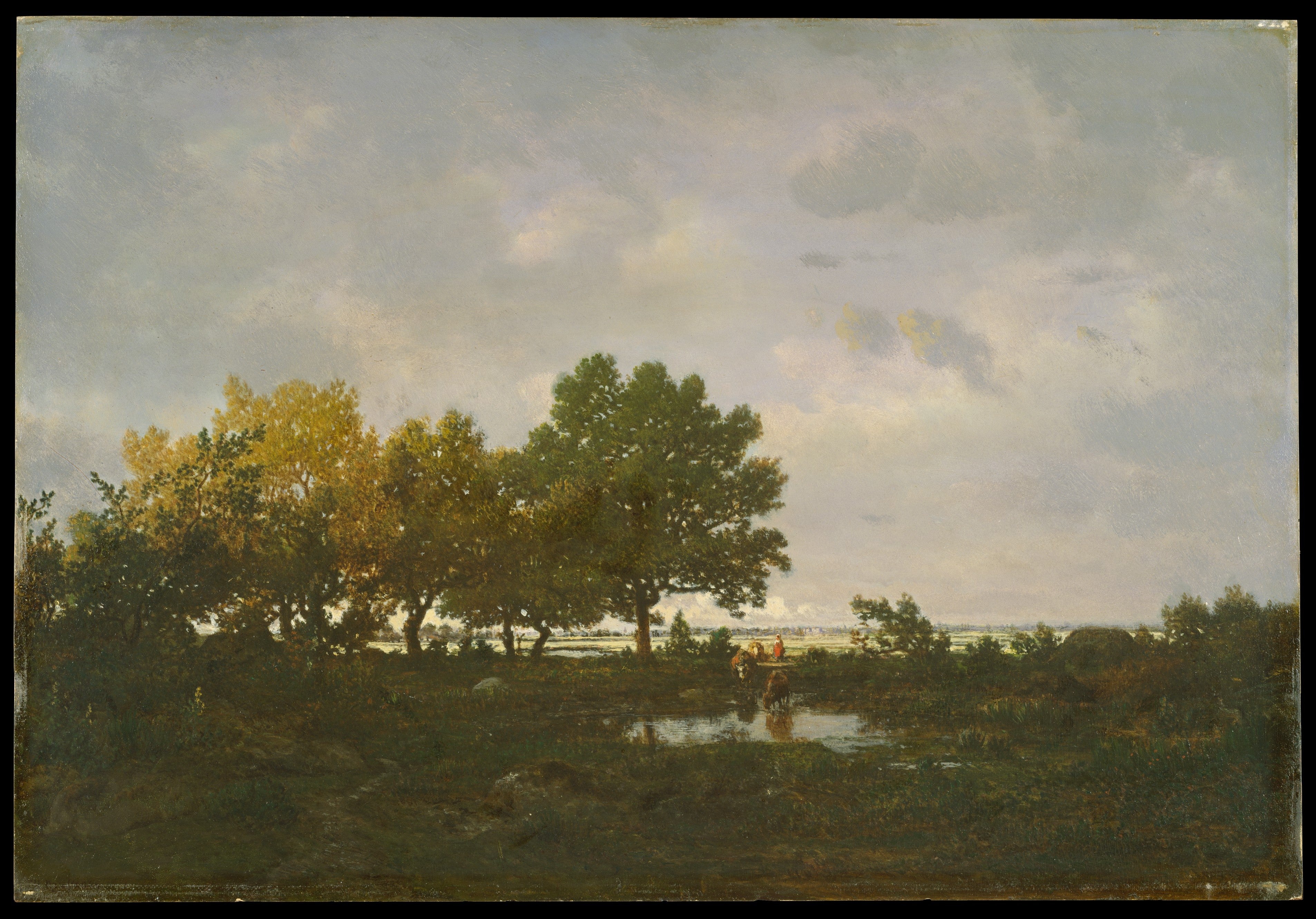 Lo stagno (La Mare) - Théodore Rousseau
