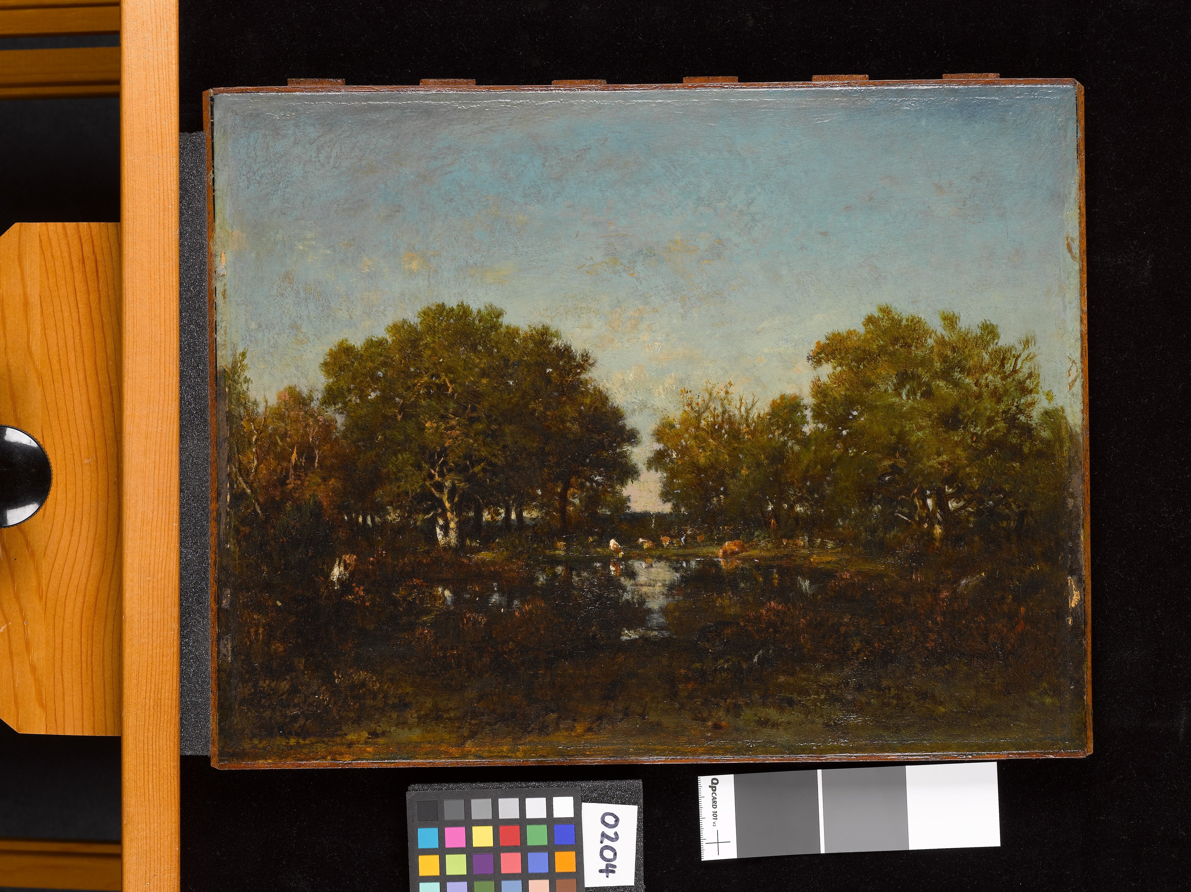 La piscina (Souvenir della foresta di Chambord) - Théodore Rousseau