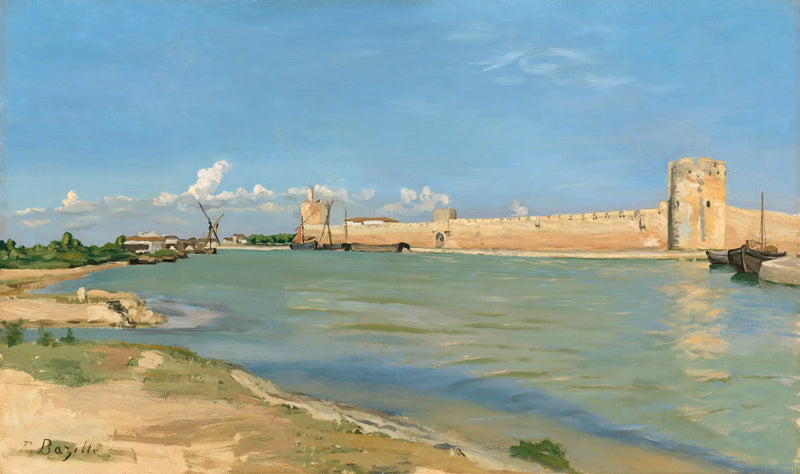 le mura di Aigues-Mortes - Frédéric Bazille