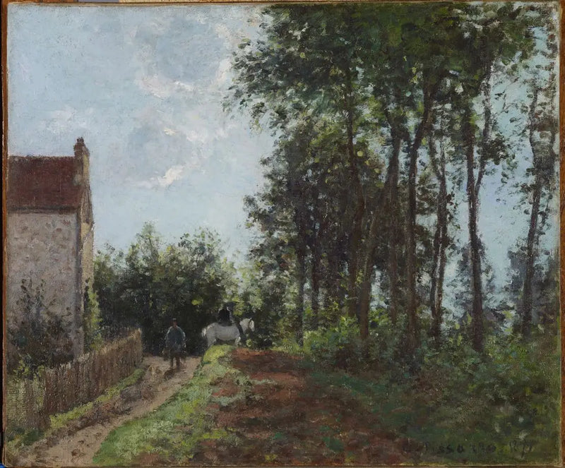 La strada vicino alla fattoria - Camille Pissarro