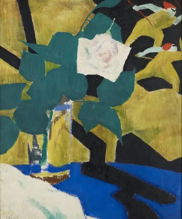 La Rosa e il Paravento laccato - Francis Cadell
