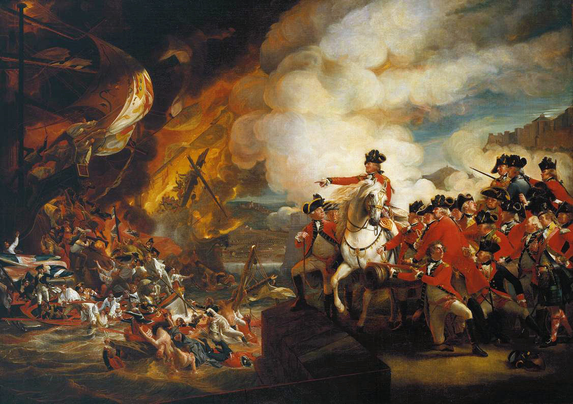 La défaite des batteries flottantes à Gibraltar, septembre 1782 - John Singleton Copley