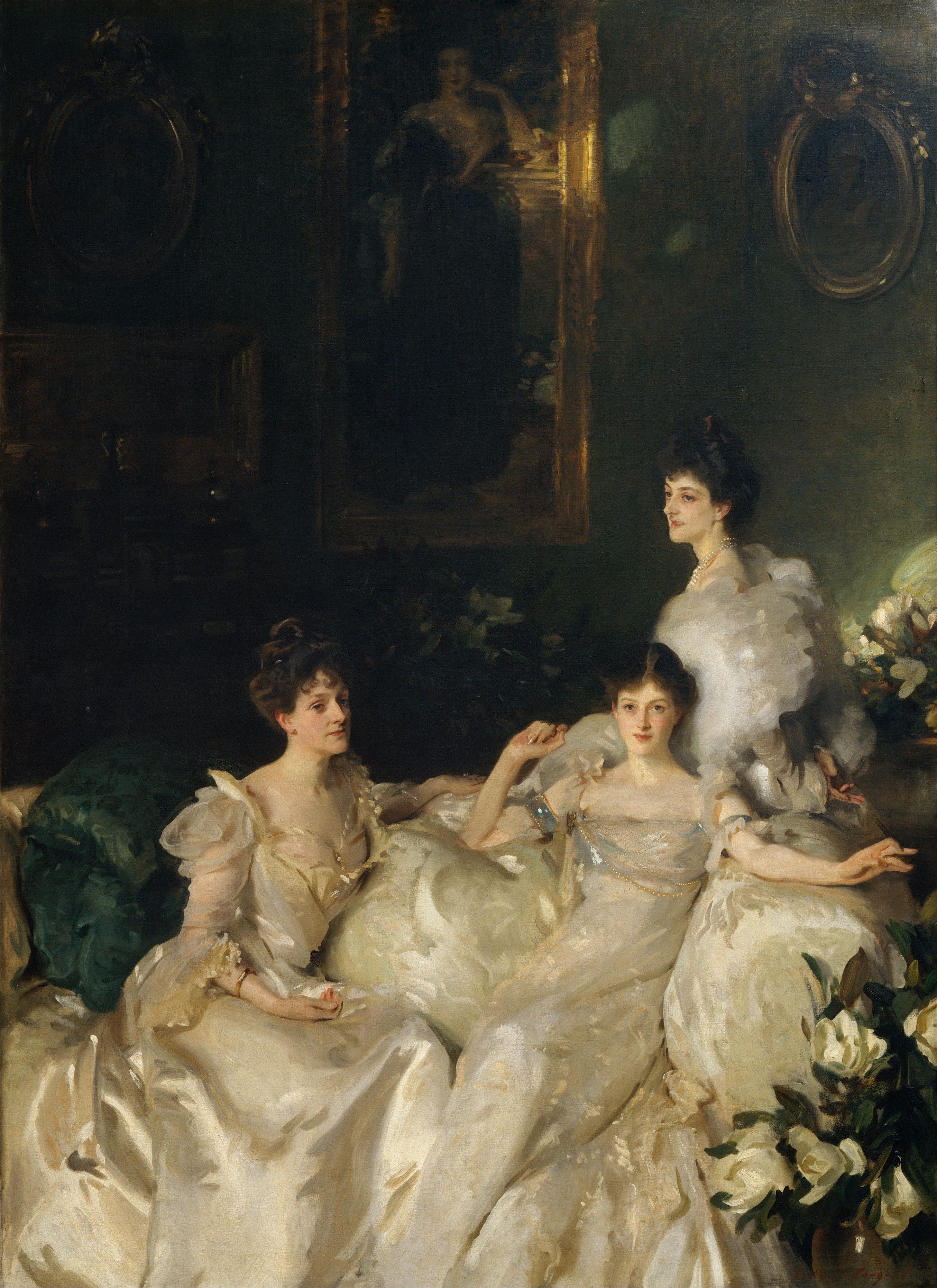 Reproduction du tableau « Les Sœurs Wyndham - John Singer Sargent » par Alpha Reproduction en peinture à l’huile