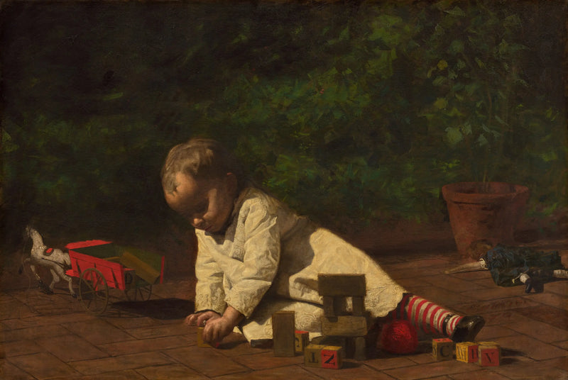 Bebé che gioca - Thomas Eakins
