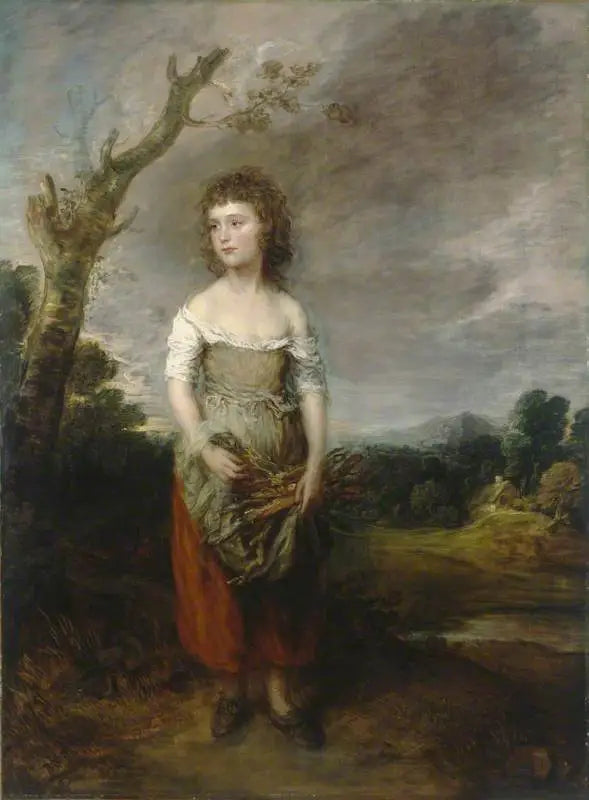 Une paysanne ramassant des fagots dans un bois - Thomas Gainsborough - Alpha Reproduction