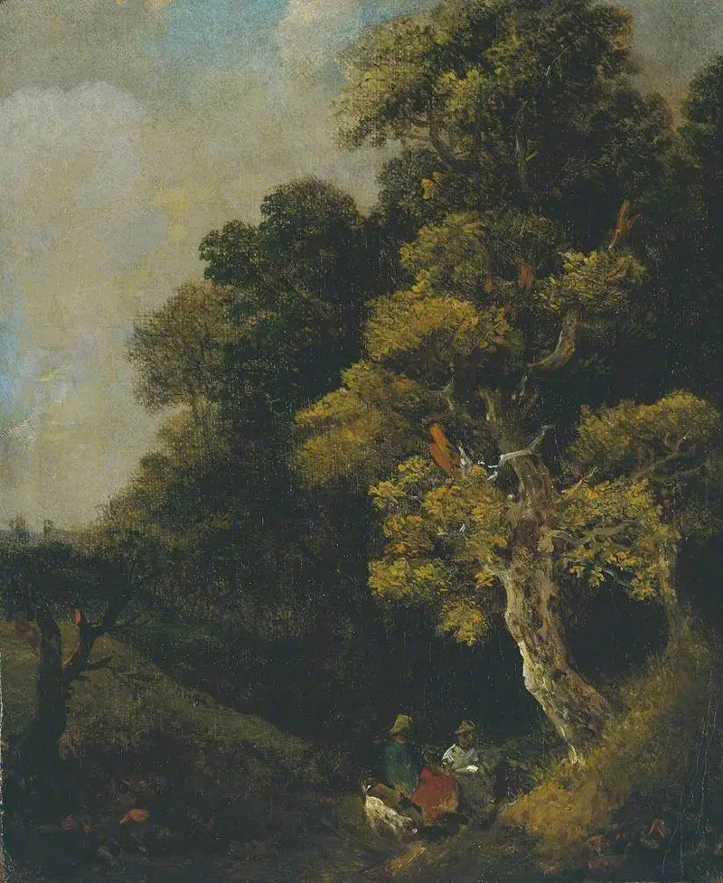 Paesaggio con personaggi sotto un albero - Thomas Gainsborough