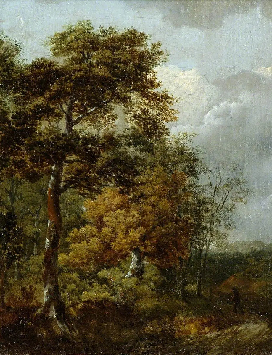 Paysage avec un paysan sur un chemin - Thomas Gainsborough - Alpha Reproduction