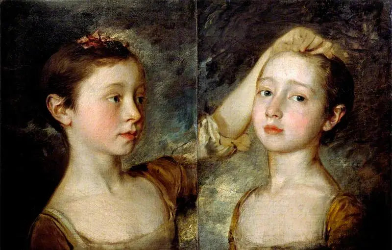 Portrait des deux filles du peintre - Thomas Gainsborough - Alpha Reproduction