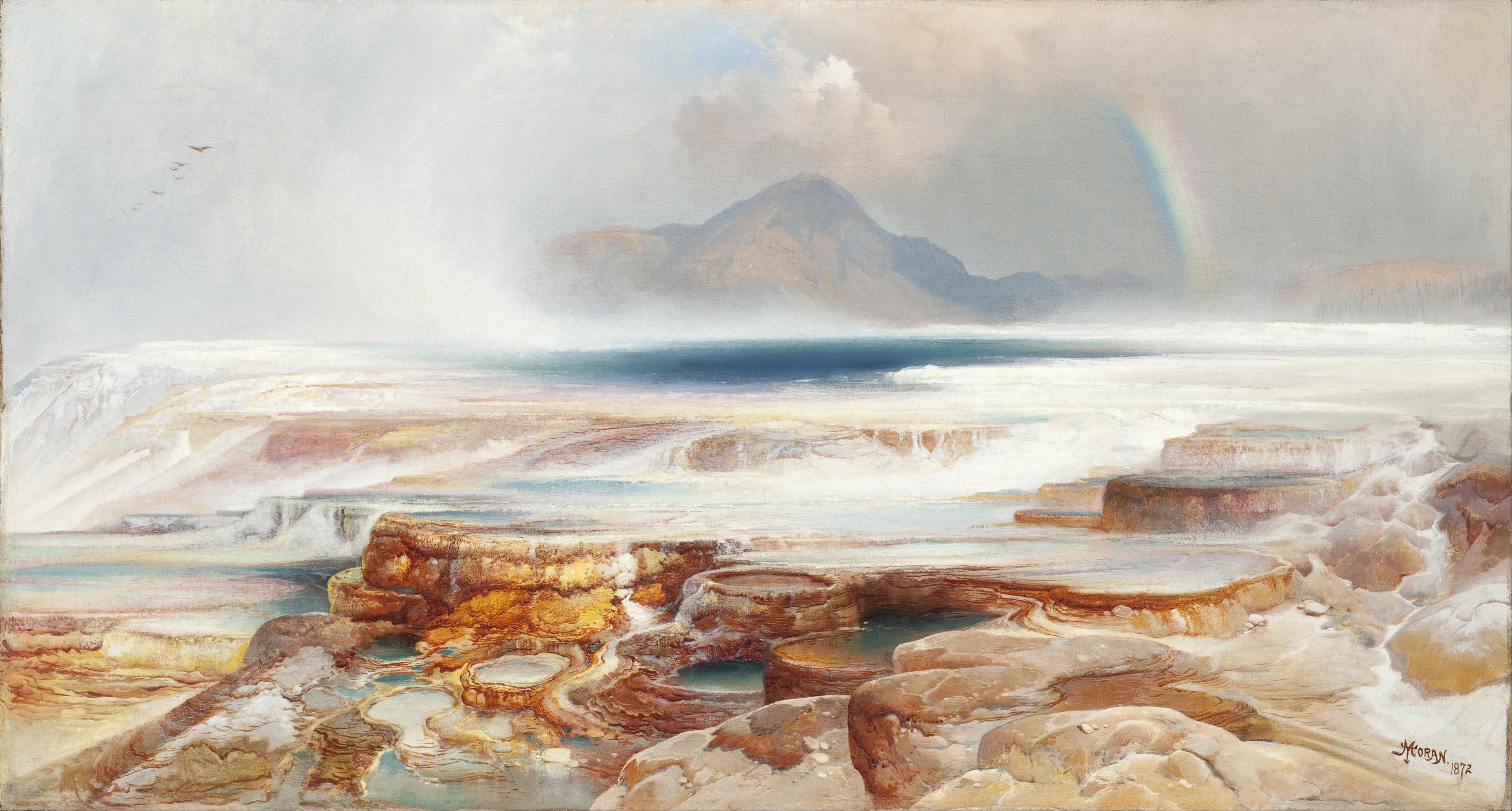 Sources chaudes de Yellowstone - Thomas Moran