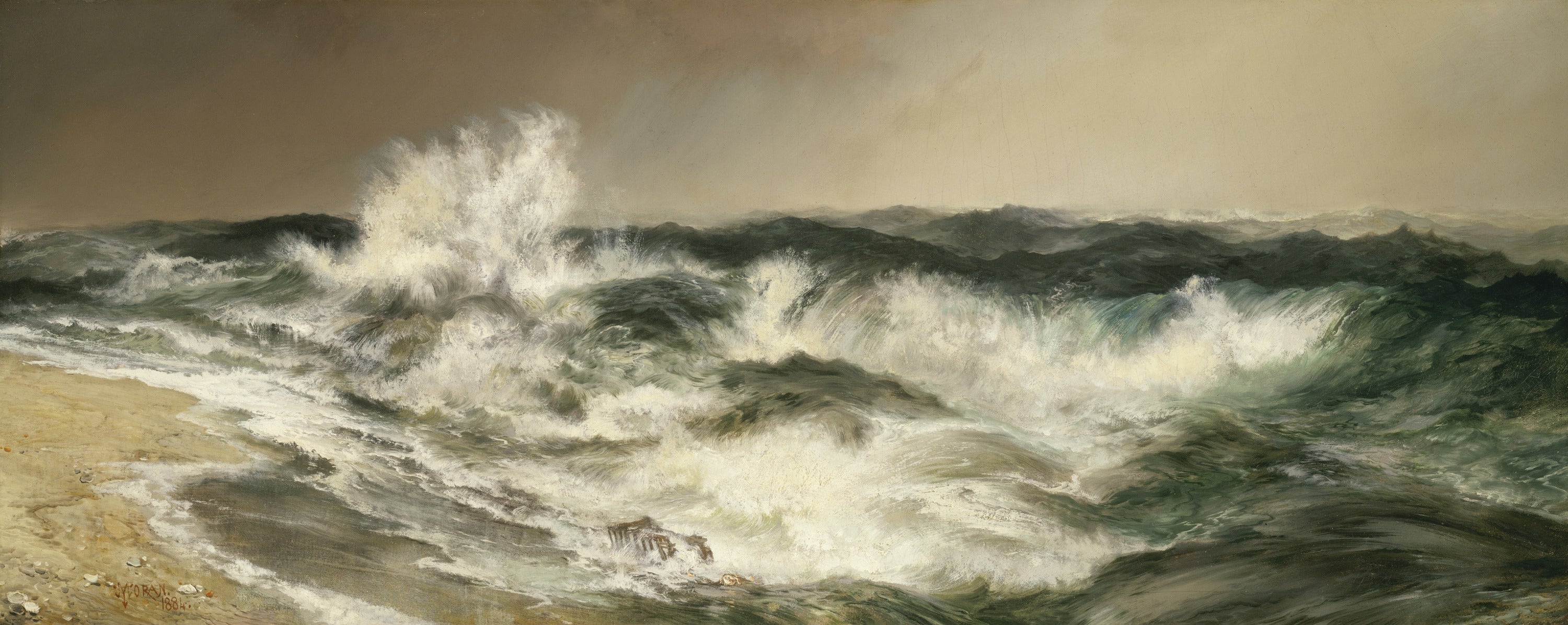 La mer qui résonne beaucoup - Thomas Moran