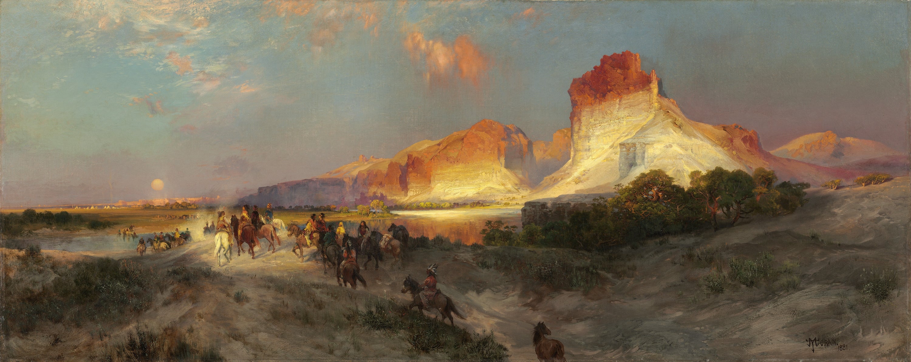 Falaises de Green River, Wyoming - Thomas Moran