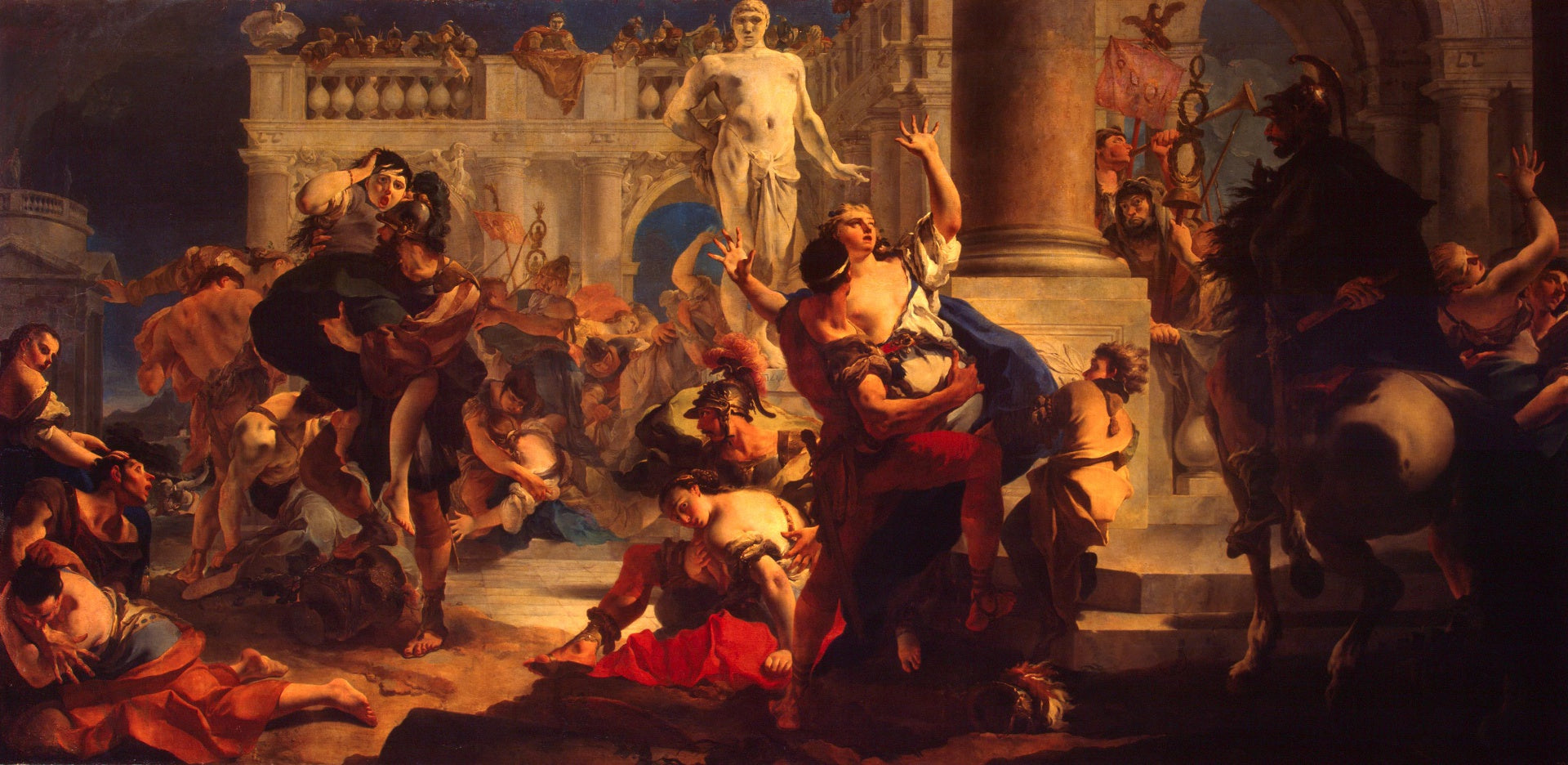 Le viol des Sabines - Giovanni Battista Tiepolo