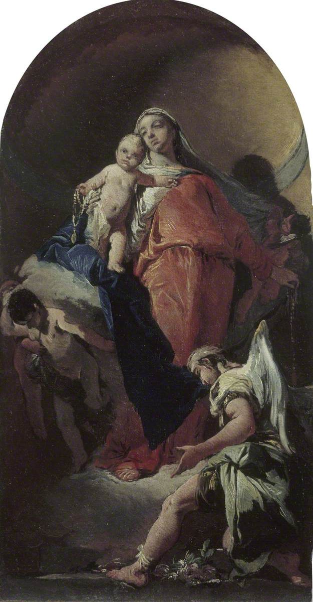 Vierge à l'Enfant avec un ange - Giovanni Battista Tiepolo
