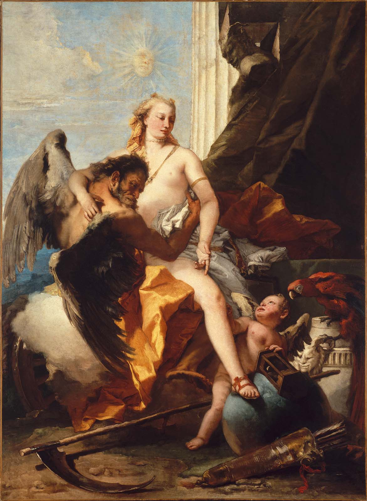 La vérité dévoilée par le temps - Giovanni Battista Tiepolo
