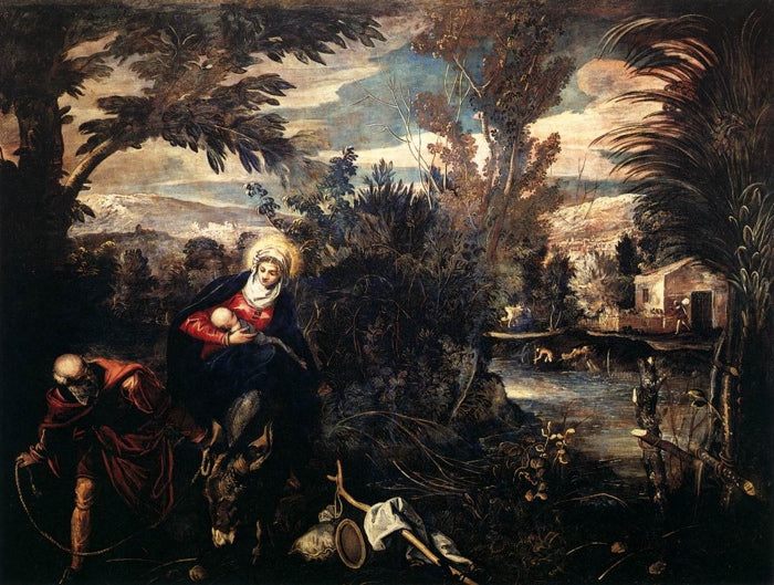 La fuga in Egitto - Jacopo Tintoretto