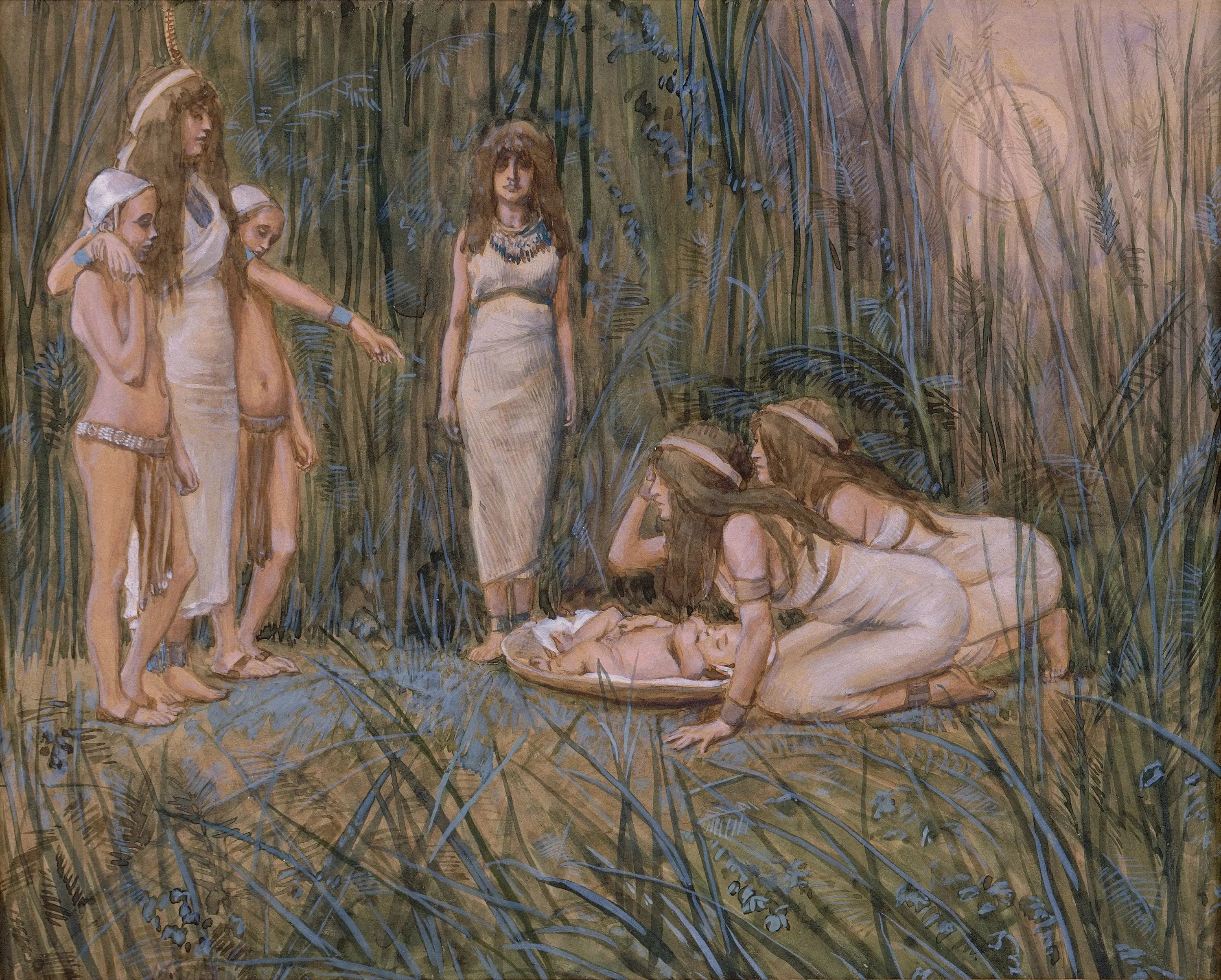 La fille du Pharaon reçoit la mère de Moïse - James Tissot - Alpha Reproduction
