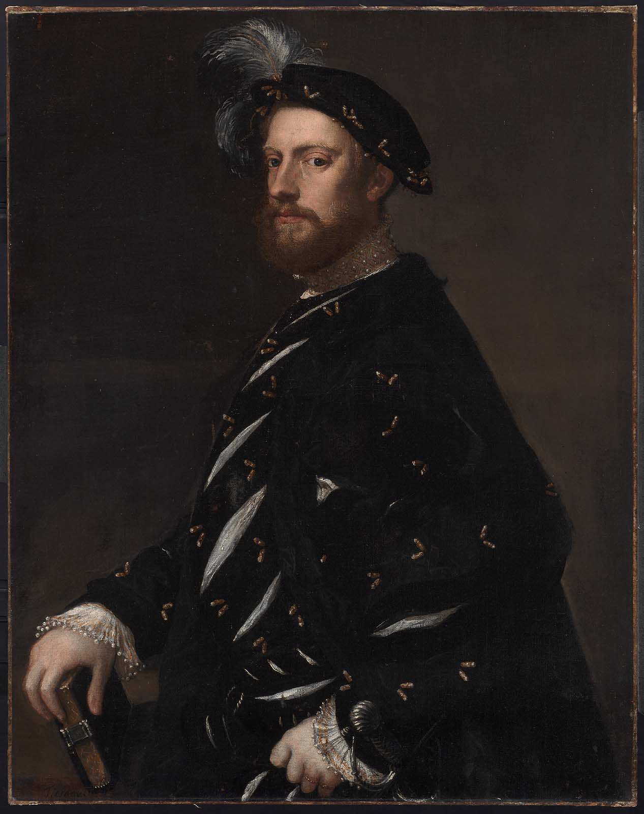 Portrait d'un homme tenant un livre - Titian