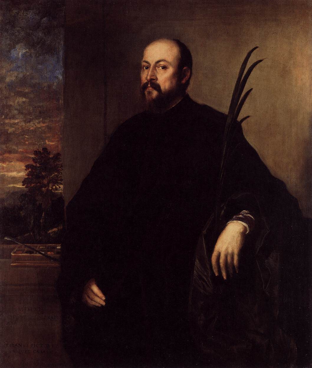 Portrait du marchand de peinture Alvise dalla Scala - Titian