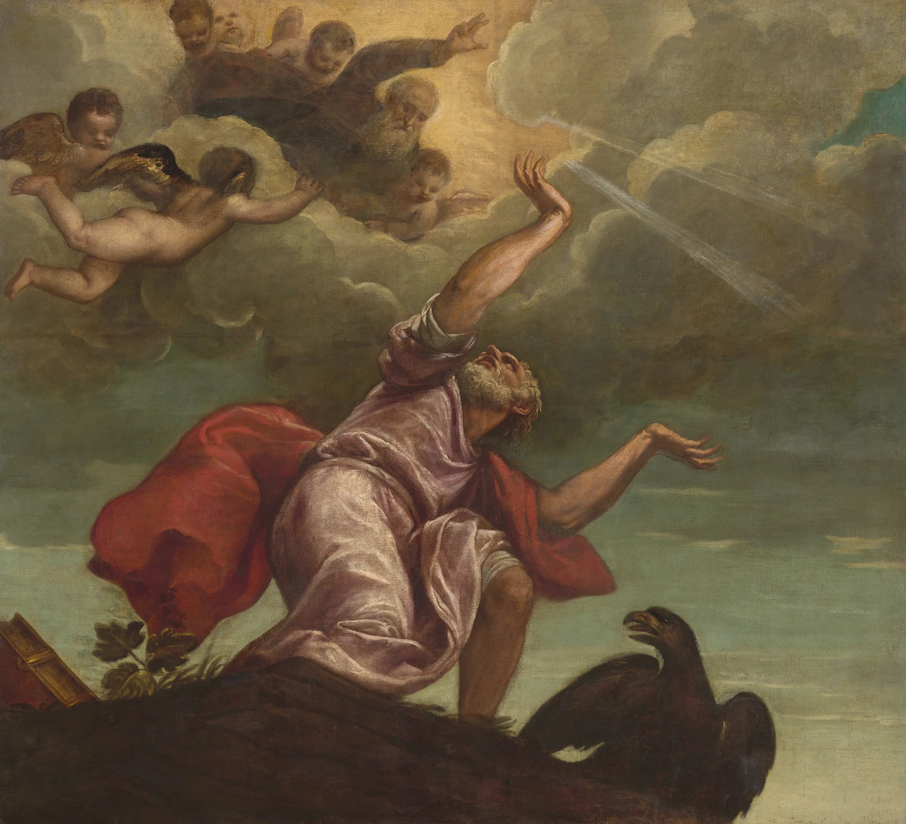 Saint Jean l’Évangéliste à Patmos - Titian - Alpha Reproduction