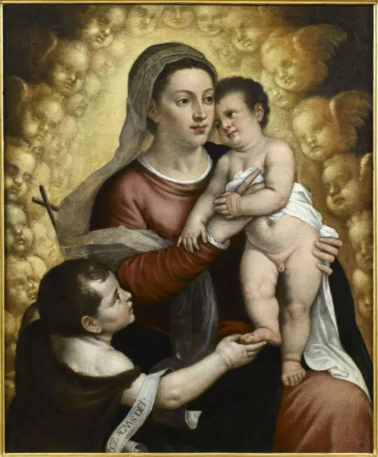 La Vierge à l’enfant avec saint Jean-Baptiste - Titian - Alpha Reproduction