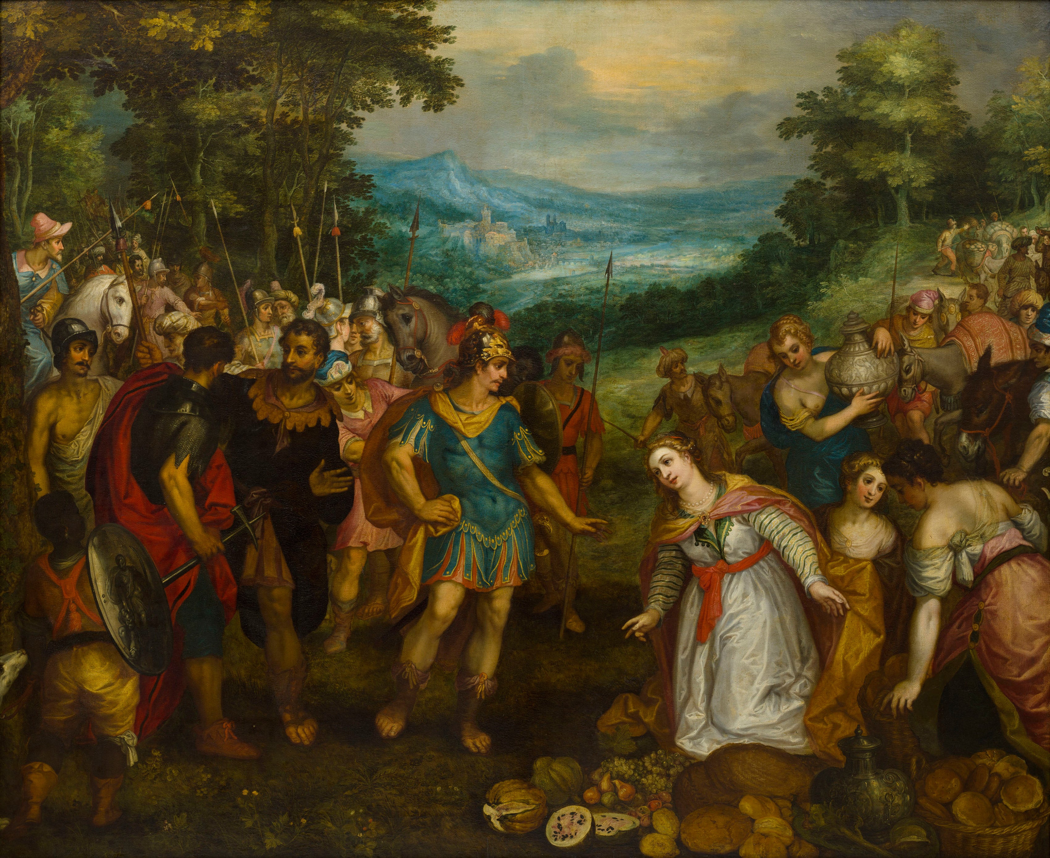 La rencontre de David et Abigail - Jan Brueghel l'Ancien
