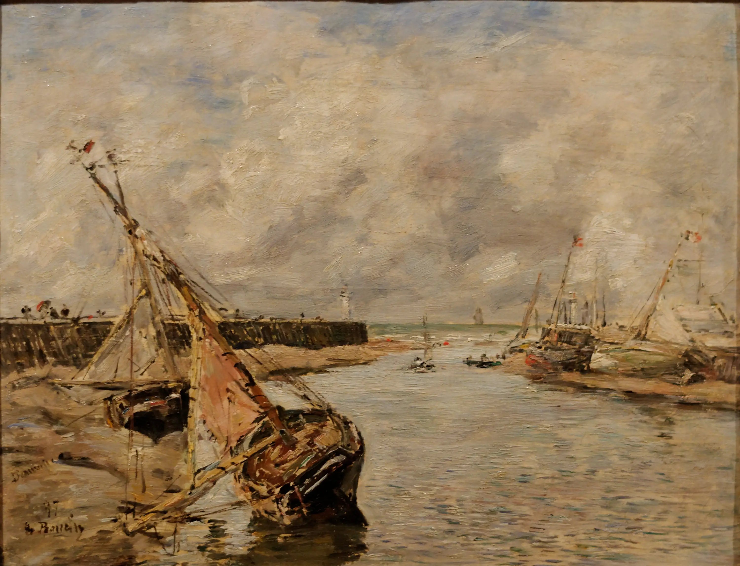 Reproduction du tableau « Trouville-Deauville – Marée basse - Eugène Boudin » par Alpha Reproduction en peinture à l’huile