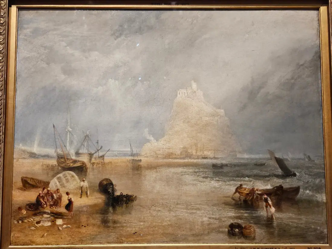 Reproduction du tableau « St Michael's Mount, Cornwall - J. M. W. Turner » par Alpha Reproduction en peinture à l’huile