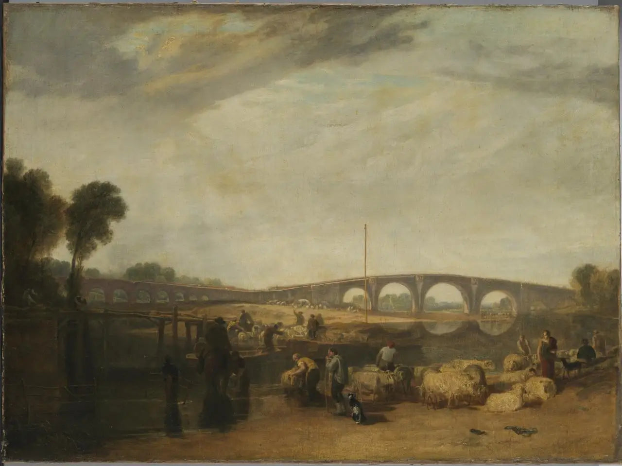 Reproduction du tableau « Walton bridges - J. M. W. Turner » par Alpha Reproduction en peinture à l’huile