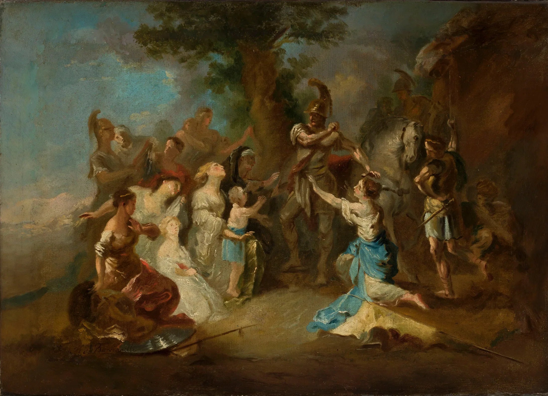 Coriolan aux portes de Rome. - Franz Anton Maulbertsch image 1 reproduction réalisée par Alpha Reproduction