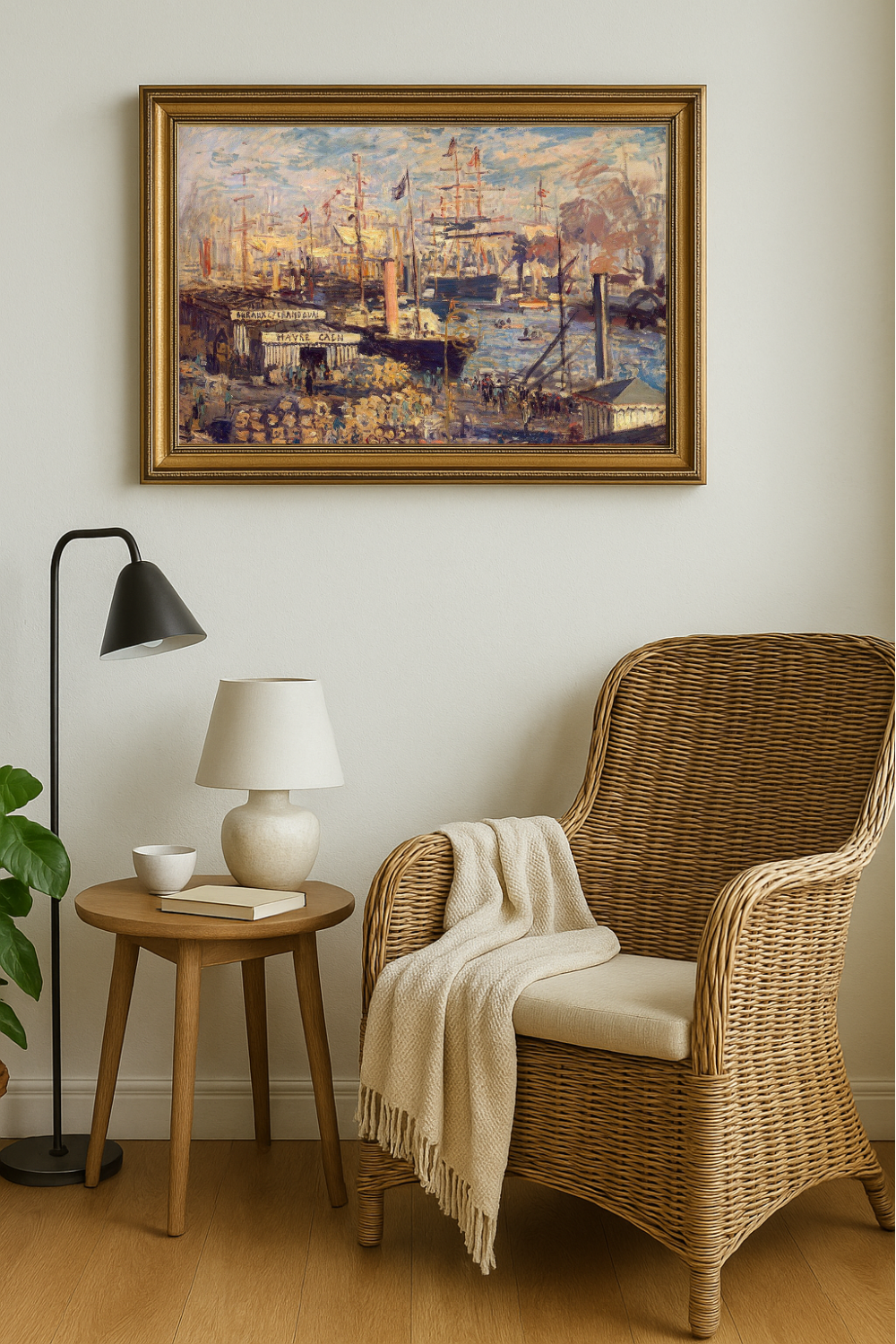 🚢 Il Grande Molo a Le Havre – Claude Monet (1874)