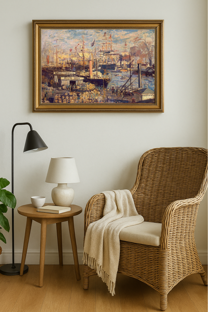 🚢 Il Grande Molo a Le Havre – Claude Monet (1874)