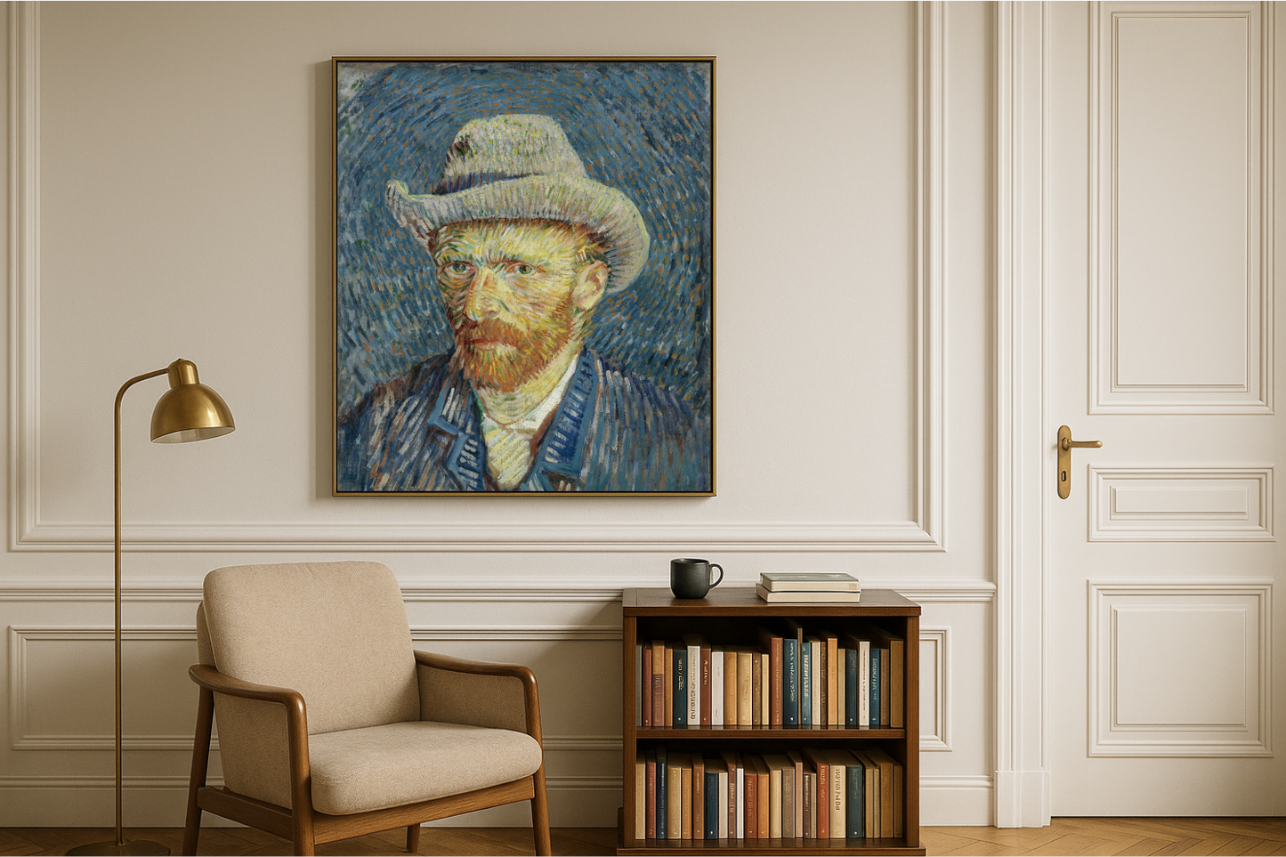 🎩 Autoritratto con cappello di feltro grigio – Vincent van Gogh (1887–1888)