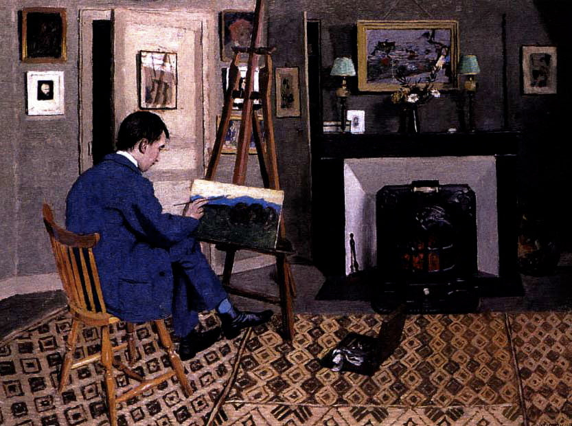 Max Rodriguez-Henriques dans l'atelier de Félix Vallotton, fils beau-père - Félix Vallotton