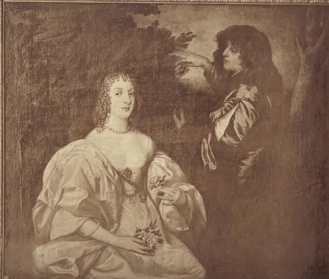 Double portrait d’Anne Sophia comtesse de Carnarvon (-1695) avec son frère Philip Herbert 5e comte de Pembroke 2e comte